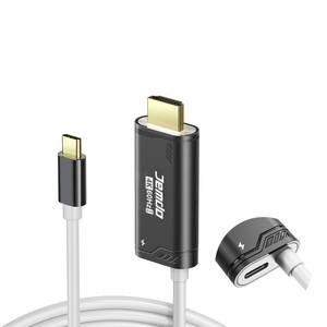 lot 10413 image: JEMDO Switch 2 HDMI Cable Dock Station,4K60 Hz 18Gbps USB C to HDMI 2.0,6.6 ft,100W PD Play While Charging,Portable Travel TV Adapter Compatible with Nintendo Switch 2(Only Below V21.0.0)2017OLED