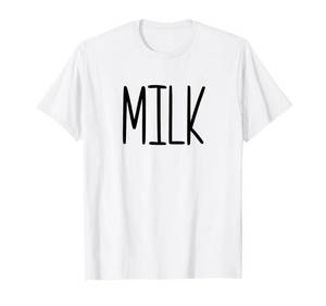 lot 10428 image: Milk and Cookies Couples Halloween Costume Matching T-Shirt