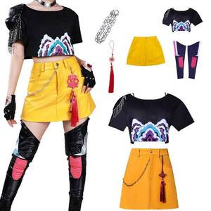 lot 10431 image: Linnektome Costume Uniform Dress Full Set For Women Party Outfit