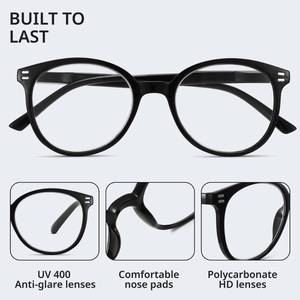 lot 10439 image: GIBLOGO Reading Glasses for WomenMen Eye Glasses Blue Light Reading Glasses Cheaters Eyeglasses