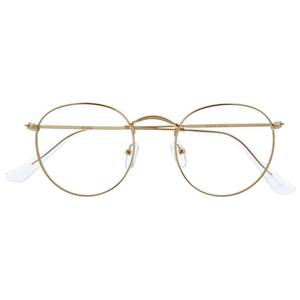 lot 10462 image: OPULIZE SOL Reading Glasses with Blue Light Blocking for Women and Men, Round Metal Frame, Spring Hinges, Computer Gaming Glasses, Gold 1.5 (Pack of 1)