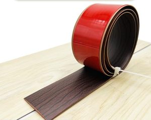 lot 12377 image: Floor Transition Strip Self Adhesive Laminate Floor Strip Threshold Seam Cover Strip Vinyl Door Floor Trim Elegant Wood Grain Design (Black Walnut Wood Grain, 210 FT)in