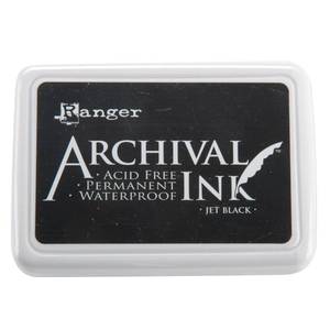 lot 12410 image: Ranger, Archival Ink Pad, 0, Jet Black (789541031468)