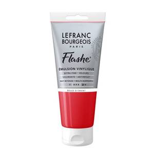 lot 12418 image: Lefranc Bourgeois Flashe Vinyl Paint, 80ml (2.7-oz) Tube, Vermilion Red