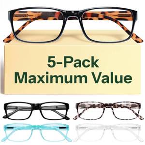 lot 12422 image: Gaoye 1.75 Professional Reading Glasses for All Day - Computer Readers with Blue Light Protection - Value Pack