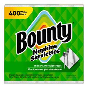 lot 13597 image: Bounty Napkins White - 400ct