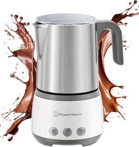 lot 13623 image: Maestri House Milk Frother, 4-in-1 Electric Milk Steamer and Frother, 16.9OZ 600W Smart Touch Control Hot and Cold Foam Maker, Memory Function for Latte, Cappuccinos, Warm Milk, Hot Chocolate Milk