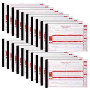 lot 13626 image: Weekgrat 20 Pack 2026 New Driver Daily Log Book 8.5 x 5.5in Log Book with Detailed Driver Vehicle Inspection Report Recap for Truck, 2-Ply Carbonless (Typical)in