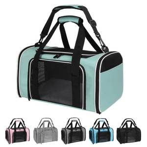 lot 13629 image: Yipincover, Cat Dog Carriers Soft-Sided, Pet Travel Carrier for Small Cats Dogs Under to15lbs, Soft-Solid Collapsible Carrier,(Medium,Green)
