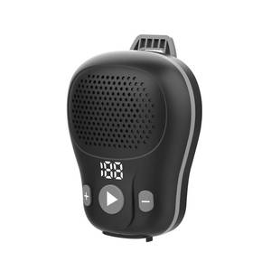 lot 14013 image: ZYHKON IP56 Waterproof Mini Clip Speaker Up to 18 Hours Battery Life, Built-in Mic for Hands-Free MusicCalls, Black