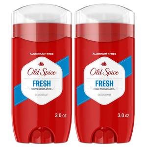 lot 14019 image: Old Spice Aluminum Free Deodorant For Men, High Endurance, 247 Sweat Defense and Odor Protection, 247 Freshness and Lasting Scent, Fresh Scent, 3.0 oz (Pack of 2)