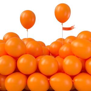lot 14032 image: PartyWoo Orange Balloons 50 pcs 5 Inch Small Mini Fall Tangerine Autumn Latex Balloons for Thanksgiving Halloween Little Cutie Wedding Baby Shower Birthday Graduation Party Decorations Orange-Y9