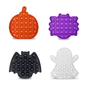 lot 14442 image: Jofan 4 Pack Halloween Fidget Sensory Pop Toys Packs for Kids Girls Boys Halloween Party Favors Halloween Treat Bags Gifts Stress Relief