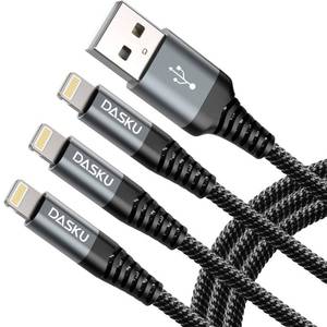 lot 14446 image: Lightning Cable 3ft 3Pack Apple MFi Certified Nylon Braided iPhone Charger Cable Heavy Duty Charging cord Compatible with iPhone 14131211Pro MaxXXs MaxXr 8 Plus 7 Plus 6 PlusiPad MiniAir