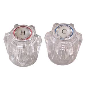 lot 14449 image: Danco 88810 Replacement Faucet Handles for Moen, Clear Acrylic