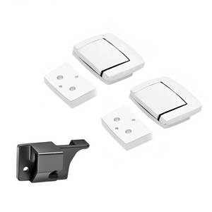 lot 14457 image: TCMI Tour Pack Pak Latches with Spacers and EZ Tour Pak Lid Catch Fits for Harley Davidson Touring Classic Electra Glide Road Glide Road King CVO 1993-2013 2011 (Chrome)