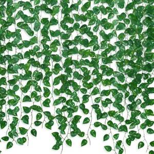 lot 14496 image: 12 Pack 86Ft Fake Plants Artificial Vines for Room Decor, Faux ivy Greenery Garland for Home teen girls bedroom living Aesthetic Farmhouse Dorm Wall Decoration, Wedding Easter Christmas Party Gift