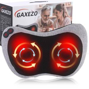 lot 15659 image: GAXEZO Massage Pillow, Neck and Back Massager with Heat, Shiatsu Massage Pillow for for Back, Shoulder, Leg, Foot, Gift for Men Women Mom Dad, Stress Relax at Home Office and Car