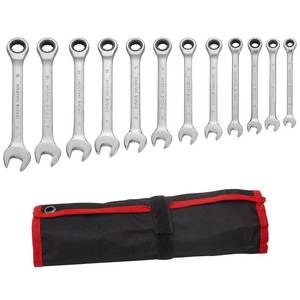 lot 15698 image: Hantinstom 12pcs Wrench Set � Versatile Ratchet Wrenches for Efficient Automotive Repairs - Professional Grade Combination Wrench Set