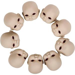 lot 15720 image: Libima 15 Pcs Scary Baby Doll Heads, Doll Heads Haunted Creepy Parts Halloween Decor for Party Decoration Halloween Supplies(Flesh Color)