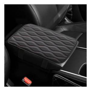 lot 16163 image: Ohleats Car Center Console Pad, Waterproof PU Leather Auto Armrest Box Cover, Comfortable Vehicle Arm Rest Protector Cushion Pad for Car SUV, Universal Car Accessories (BlackPink) 3pk