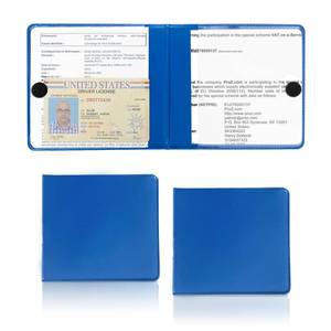 lot 16164 image: Dickno 6 PCS Car Registration and Insurance Holder, 10.6ftft4.8ftft Essential Auto Card Glove Box Organizer with Closure, Vehicle Interior Accessories Perfect for Documents, Cards