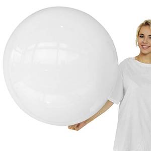lot 16199 image: Adeyoo 36 Inch White Balloons - Giant Balloons Jumbo White Latex Balloon Extra Large Round Balloon for Christmas Wedding Bridal Birthday Bachelorette Party Decorations (4Pcs), Photo Shoot