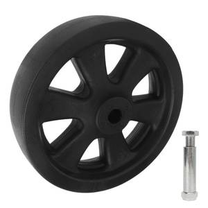 lot 16217 image: KLLJRFW 8 Inch Trailer Jack Wheel Replacement, 1500LBS Universal Rotating Trailer Tongue Jack Wheel, Heavy Duty Utility Trailer Wheel For Camper RV Boat (Nylon Wheels)