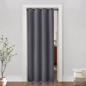 lot 17143 image: PANELSBURG 80 Inch Curtains for Sliding Glass Door,52 in Wide x 80 in Long Blackout Sliding Door Blinds for Doorway Closet Pantry Cabinet Bedroom