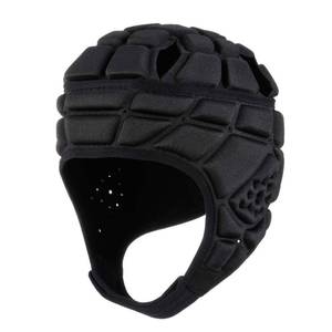 lot 17161 image: Surlim Rugby Helmet Headguard Headgear for Soccer Scrum Cap Soft Protective Helmet for Kids Youth (Black, Large)