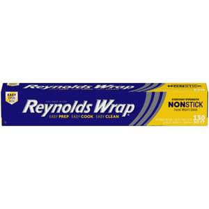 lot 18072 image: Reynolds Wrap Non Stick Aluminum Foil, Nonstick Aluminum Foil Roll, Prevents Food Sticking and Messy Cleanup, Great for Covering Casseroles and leftovers, 43.33 Yards x 12 Inches, 130 Sq.Ft.