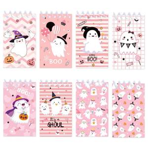 lot 18081 image: Pink Boo Halloween Notepads Party Favors Mini Pocket Notebooks Ghost Goodie Bag Stuffers Filler Gifts Supplies Decoration Halloween Trick or Treat Goodie Bag Fillers Gifts Fun Activity Party Favor Supplies