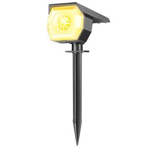lot 18094 image: Peasur 1 Pack Solar Spot Lights Outdoor, Solar Spotlights Outdoor Waterproof 2-in-1 Auto OnOff Landscape Lighting for Outside Yard Garden (Warm White)
