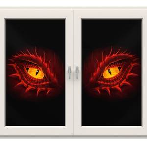 lot 18110 image: Tatuo 2 Pcs Halloween Eyes Window Door Cover Decorations 60.24 x 35.43 Inch Scary Spooky Halloween Window Silhouette Cover Curtain Banner for Home Classroom Indoor Outdoor(Cool)