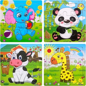 lot 8132 image: Childrenfts Small 9Pc Puzzles 12Pk
