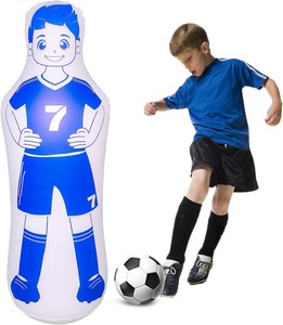 lot 8144 image: 2Pk Inflatable Soccer Dummy, Soccer Training Equipment, Inflatable Dummy Goalkeeper