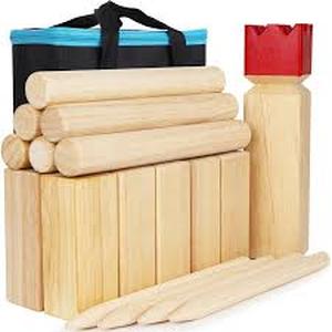 lot 17153 image: Kubb set - Outdoor game