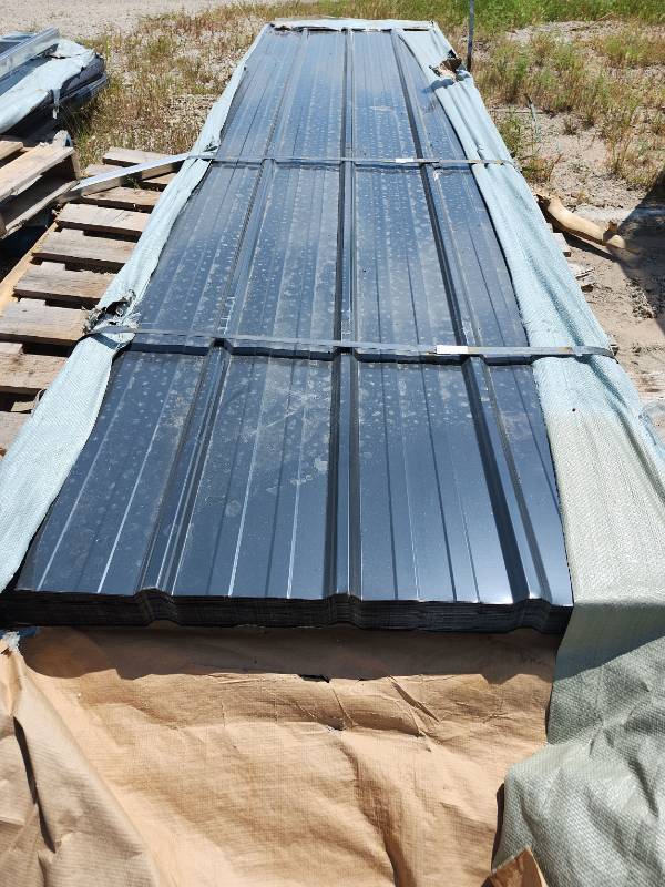 lot 7550B image: Unused 2025 Captok Galvalume Steel Siding & Roofing Panels  12ft Sheets  100