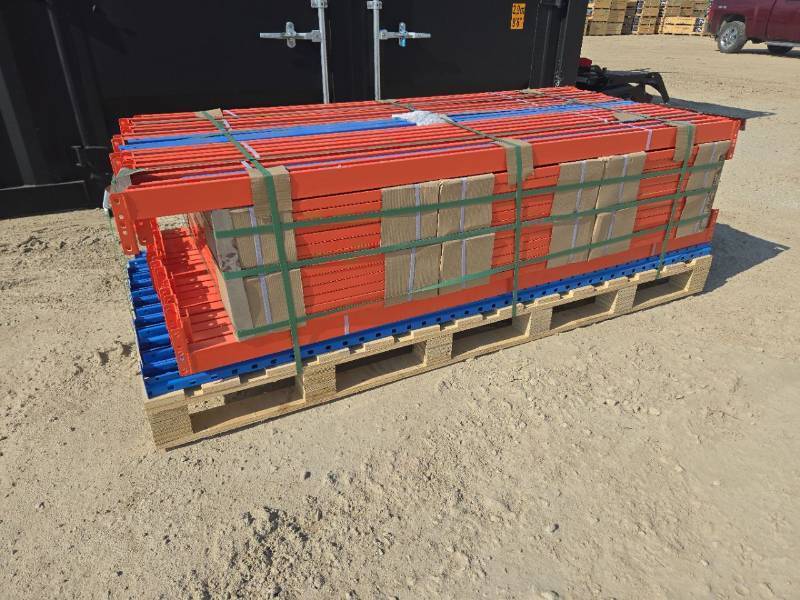 lot 7597A image: 40ft Heavy Duty Metal Storage Shelving Unit  Model CK-HJ6