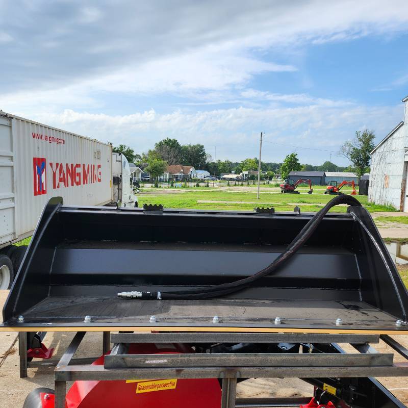 lot 6016 image: Unused 2025 Raytree Skid Steer Power Rake Bucket  RMRB72