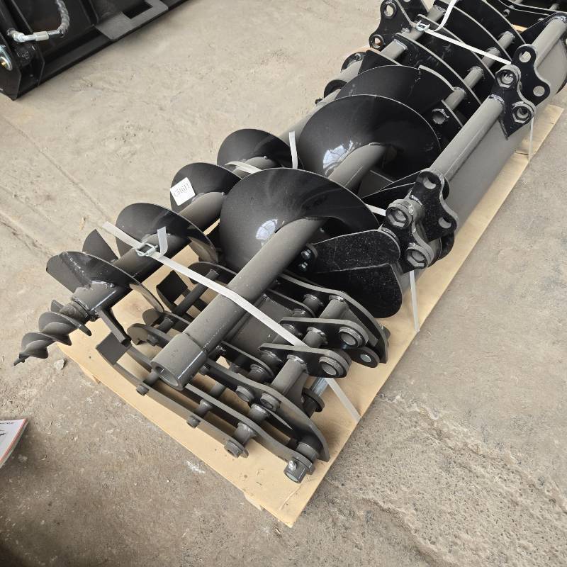 lot 7158B image: Unused Mini Excavator Hydraulic 8-Piece Attachment Set