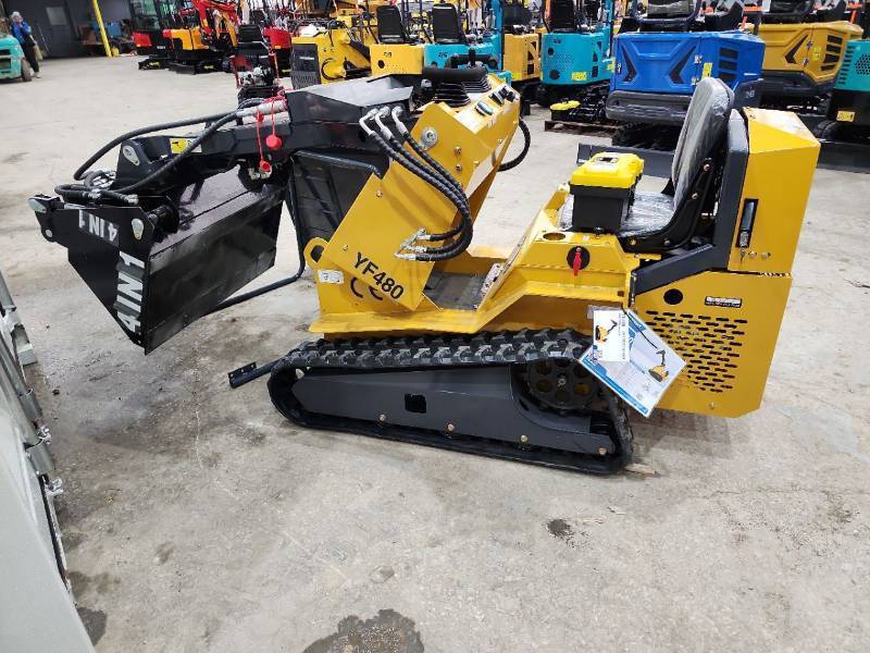 lot 3801 image: Unused INFRONT 1.5Ton Skid Steer Loader Model YF480