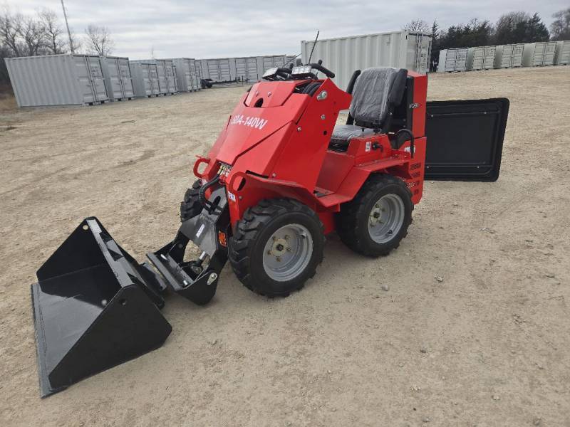 lot 2002 image: Unused - AGTCFG Mini Wheel Loader SDA-140W 15Hp, Gas Engine 43in Bucket, Auxiliary Hydraulics 23X8.5-12 Tires