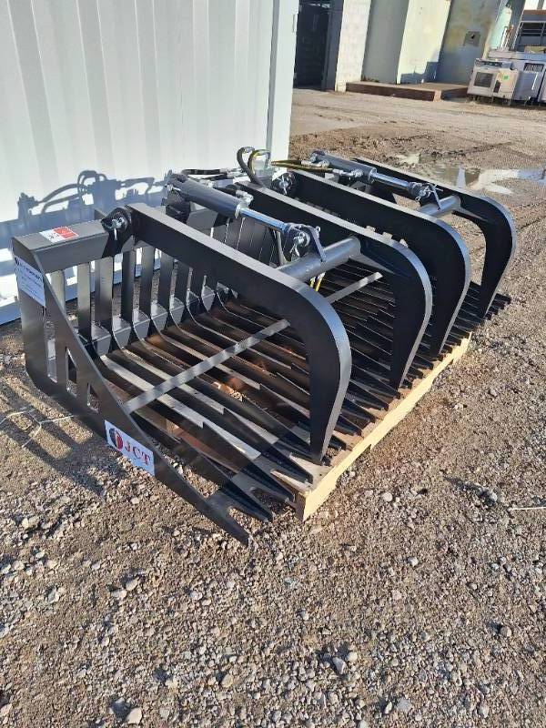 lot 2007C image: Unused 2026 JCT Skid Steer 84in Rock Grapple Bucket