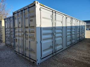 lot 7548 image: One Way Use - 40 Long High Cube Container with Double Rear &amp Four (4) Side Double Doors  YLEU2518563