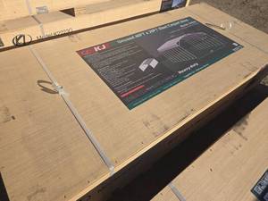 lot 9003 image: Unused All Metal 40Ft x 20Ft Steel Carport Shed
