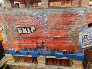 lot 12012 image: Unused 40 6-Section Heavy-Duty Metal Storage Shelving  800 lb Shelves
