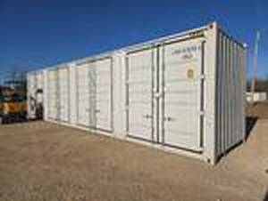 lot 14000 image: One Way Use - 40 Long High Cube Container with Double Rear & Four (4) Side Double Doors  CIMU0880258