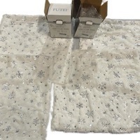 lot 12 image: FUTEI Snowflake Christmas Throw Pillow Covers Set bundle of two