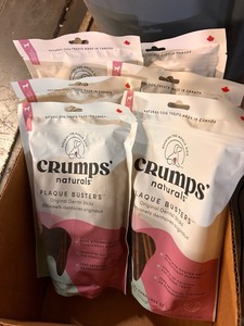 lot 354233 image: 6 Pack Bundle Crumps Natural Dog Teether Plaque Busters